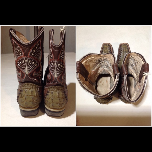 Boy's Size MX17/US8 Leather Jar Boots - Picture 4 of 6